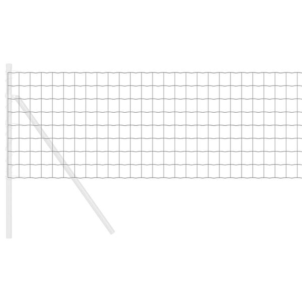 vidaXL Cerca Euro Gris 0.6 x 10 m Hierro recubierto de PVC