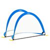 vidaXL Porter&iacute;a de f&uacute;tbol ni&ntilde;os 2 uds bolsa almacenaje 119x82x84,5 cm