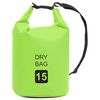 vidaXL Bolso acu&aacute;tico impermeable PVC verde 15 L