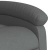 vidaXL Sill&oacute;n el&eacute;ctrico reclinable elevable de tela gris oscuro