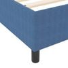 vidaXL Cama de plataforma Azul 140 x 200 cm tela