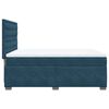 vidaXL Cama box spring con colch&oacute;n terciopelo azul 140x200 cm