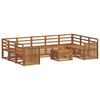 vidaXL Juegos de sof&aacute;s 10 pcs Natural Madera de Acacia S&oacute;lida