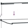 vidaXL Toldo manual retr&aacute;ctil con LEDs 3 x 2,5 m