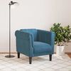 vidaXL Sill&oacute;n de terciopelo azul