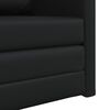 vidaXL Sof&aacute; cama 60cm Negro Cuero artificial