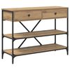 vidaXL Mesa Consola con caj&oacute;n Marr&oacute;n 100 x 34,5 x 75 cm Madera