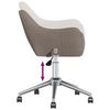 vidaXL Sillas de comedor giratorias 6 unidades tela color gris taupe