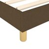vidaXL Estructura de cama con somier tela marr&oacute;n oscuro 80x200 cm