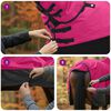 vidaXL Manta para Caballo Rosa y Negro 85 cm Poli&eacute;ster