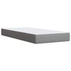 vidaXL Cama box spring con colch&oacute;n tela gris claro 90x190 cm
