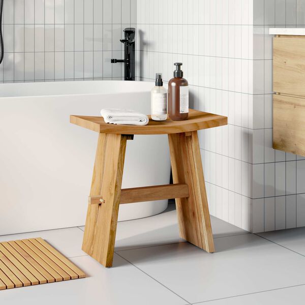 vidaXL Taburete de baño Marrón 50 x 29,5 x 50,5 cm