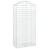 vidaXL Cesta gaviones forma arco hierro galvanizado 100x50x200/220 cm