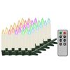 vidaXL Velas LED inal&aacute;mbricas de Navidad mando distancia 30 uds RGB
