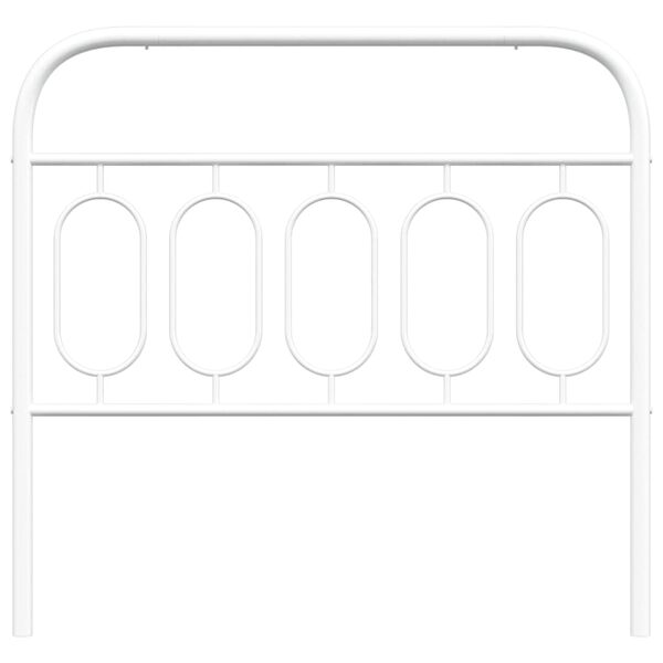 vidaXL Cabecero de metal blanco 107 cm