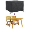 vidaXL Funda para muebles de exterior Negro 100 x 100 x 70 cm 210D