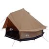 vidaXL Tienda Familiar Marr&oacute;n 6 personas Algod&oacute;n Sint&eacute;tico