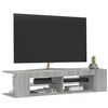 vidaXL Mueble de TV con luces LED gris Sonoma 135x39x30 cm