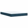 vidaXL Cama box spring con colch&oacute;n terciopelo azul 140x190 cm