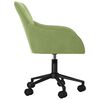 vidaXL Silla de oficina giratoria de terciopelo verde claro