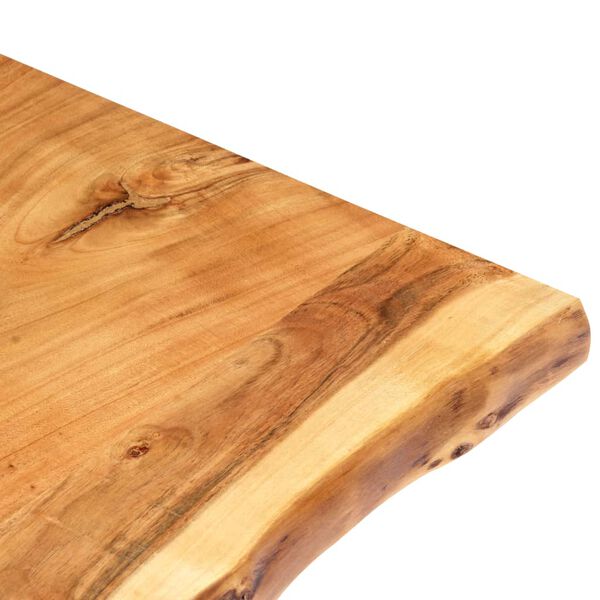 vidaXL Superficie de mesa de madera maciza de acacia 100x(50-60)x2,5 cm