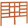 vidaXL Cabecero de cama madera maciza de pino marr&oacute;n cera 135 cm