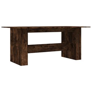 vidaXL Mesa de comedor madera de ingenier&iacute;a roble ahumado 180x90x76 cm