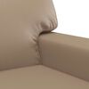 vidaXL Sill&oacute;n cuero sint&eacute;tico color capuchino 60 cm