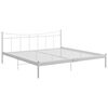 vidaXL Estructura de cama sin colchón metal blanco 200x200 cm