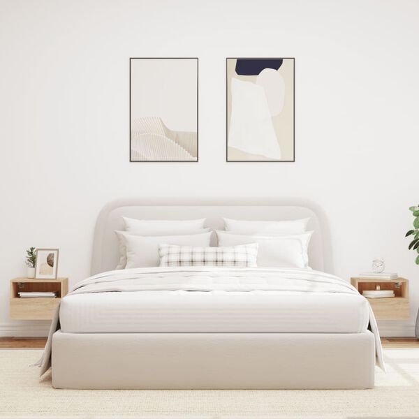 vidaXL Muebles de pared para TV 2 uds madera roble Sonoma 40x30x30 cm