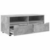 vidaXL Gabinete de TV con caj&oacute;n Gris Concreto 100 x 48 x 43 cm