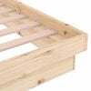 vidaXL Estructura de cama sin colchón madera maciza 140x190 cm