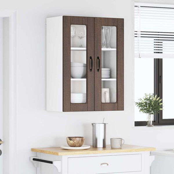vidaXL Mueble de Cocina con estante Roble Marr&oacute;n 60 x 31 x 80 cm
