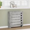 vidaXL Cubierta de radiador madera ingenier&iacute;a gris hormig&oacute;n 78x20x82cm