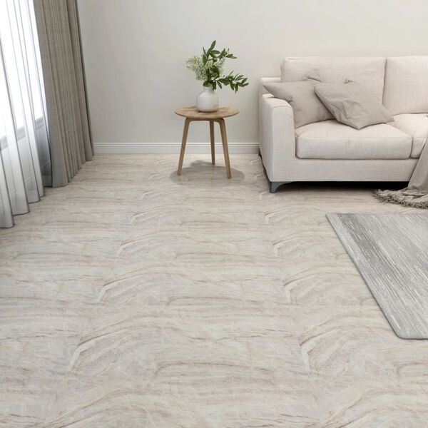vidaXL Tarimas de suelo autoadhesivas 20 uds PVC beige 1,86 m&sup2;