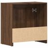 vidaXL Armario de ba&ntilde;o madera contrachapada marr&oacute;n roble 60x33x61 cm