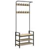 vidaXL Perchero Roble Sonoma 75 x 34 x 184 cm Madera de ingenier&iacute;a