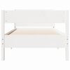 vidaXL Estructura de cama sin colch&oacute;n madera maciza blanca 75x190 cm