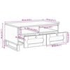 vidaXL Mesa de Caf&eacute; con caj&oacute;n Roble artesanal 80 x 54 x 40 cm