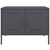 vidaXL Muebles de TV 2 unidades acero gris antracita 68x39x50,5 cm