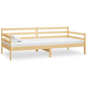 vidaXL Sof&aacute; cama sin colch&oacute;n madera maciza de pino 90x200 cm