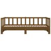 vidaXL Sofá cama extraíble madera de pino marrón miel 2x(90x200) cm
