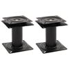vidaXL Pedestal de asiento de barco giratorio 360&deg; 2 unidades acero