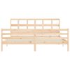 vidaXL Estructura de cama con cabecero madera maciza 200x200 cm