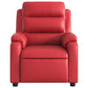 vidaXL Sill&oacute;n de masaje reclinable cuero sint&eacute;tico rojo