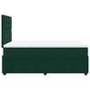 vidaXL Cama box spring con colch&oacute;n terciopelo verde oscuro 120x200 cm