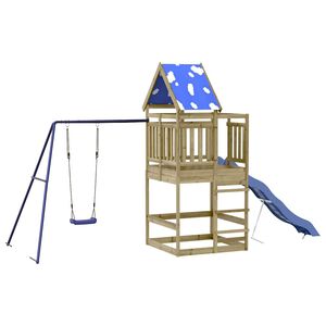 vidaXL Parque infantil de exterior madera de pino impregnada