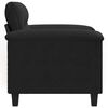 vidaXL Sill&oacute;n de tela de microfibra negro 60 cm
