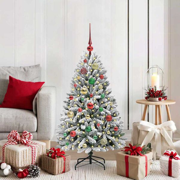 vidaXL &Aacute;rbol de Navidad artificial Verde y 120 cm PVC y Metal