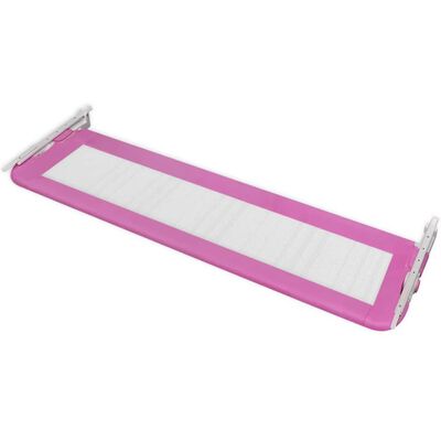 vidaXL Barandilla de seguridad cama de niño 150x42 cm rosa